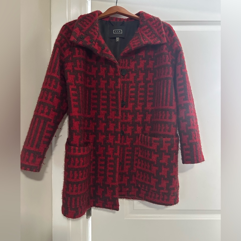 AYR Red Patterned Jacket - Picture 2 of 5